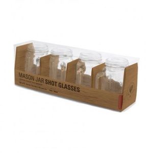 Kikkerland Mason Jar Shot Glasses